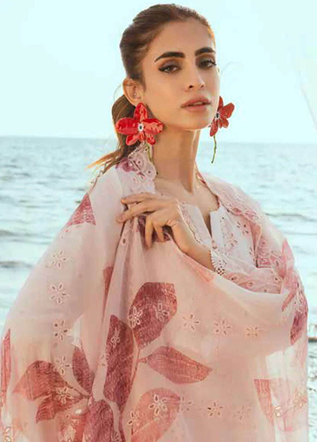 Tehzeeb by Riaz Arts Embroidered Lawn Suit Unstitched 3 Piece RA25TC TL-420 - Summer Collection