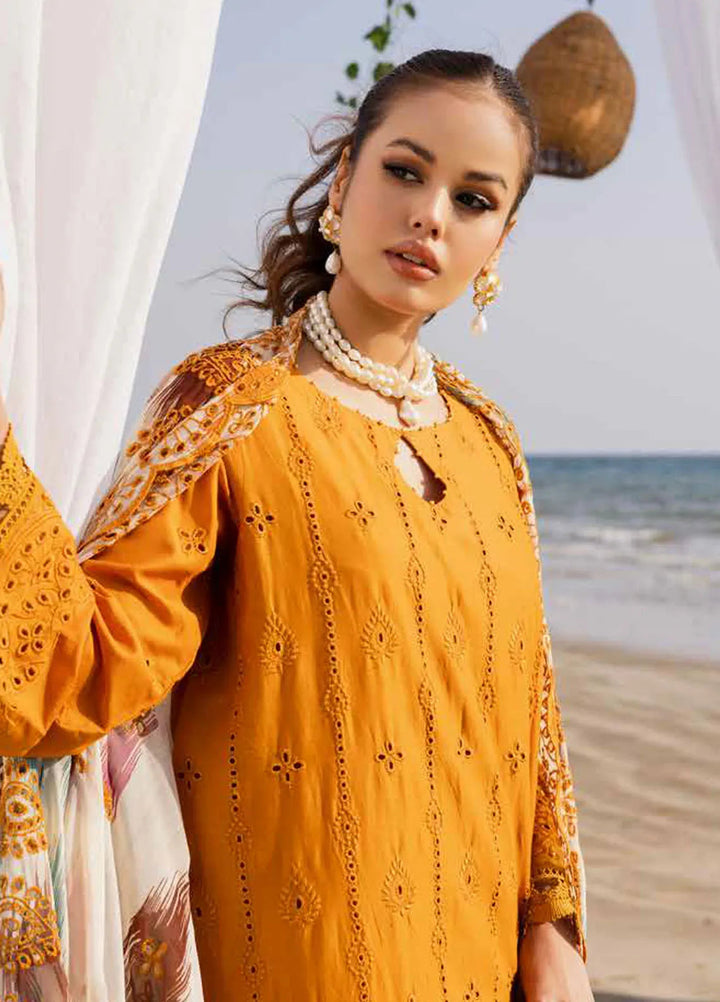 Tehzeeb by Riaz Arts Embroidered Lawn Suit Unstitched 3 Piece RA25TC TL-423 - Summer Collection