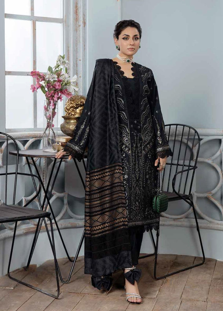 Tehzeeb By Riaz Arts Embroidered Leather Peach Suits Unstitched 3 Piece RA22TP TL-32 - Winter Collection