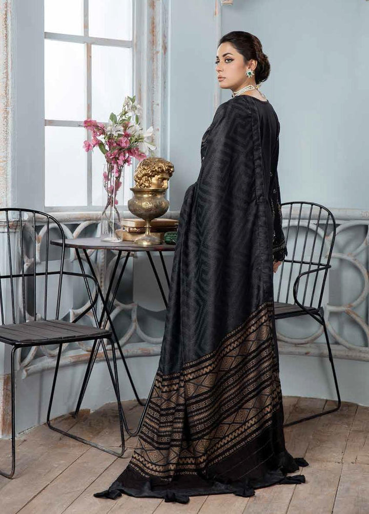 Tehzeeb By Riaz Arts Embroidered Leather Peach Suits Unstitched 3 Piece RA22TP TL-32 - Winter Collection