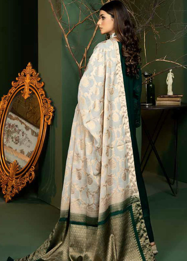 Tehzeeb by Riaz Arts Embroidered Leather Peach Suits Unstitched 3 Piece RA22TB TL-102 - Winter Collection