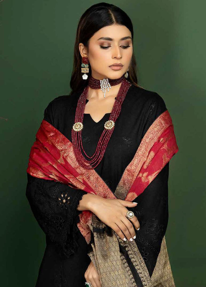 Tehzeeb by Riaz Arts Embroidered Leather Peach Suits Unstitched 3 Piece RA22TB TL-103 - Winter Collection