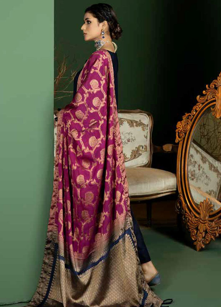 Tehzeeb by Riaz Arts Embroidered Leather Peach Suits Unstitched 3 Piece RA22TB TL-105 - Winter Collection