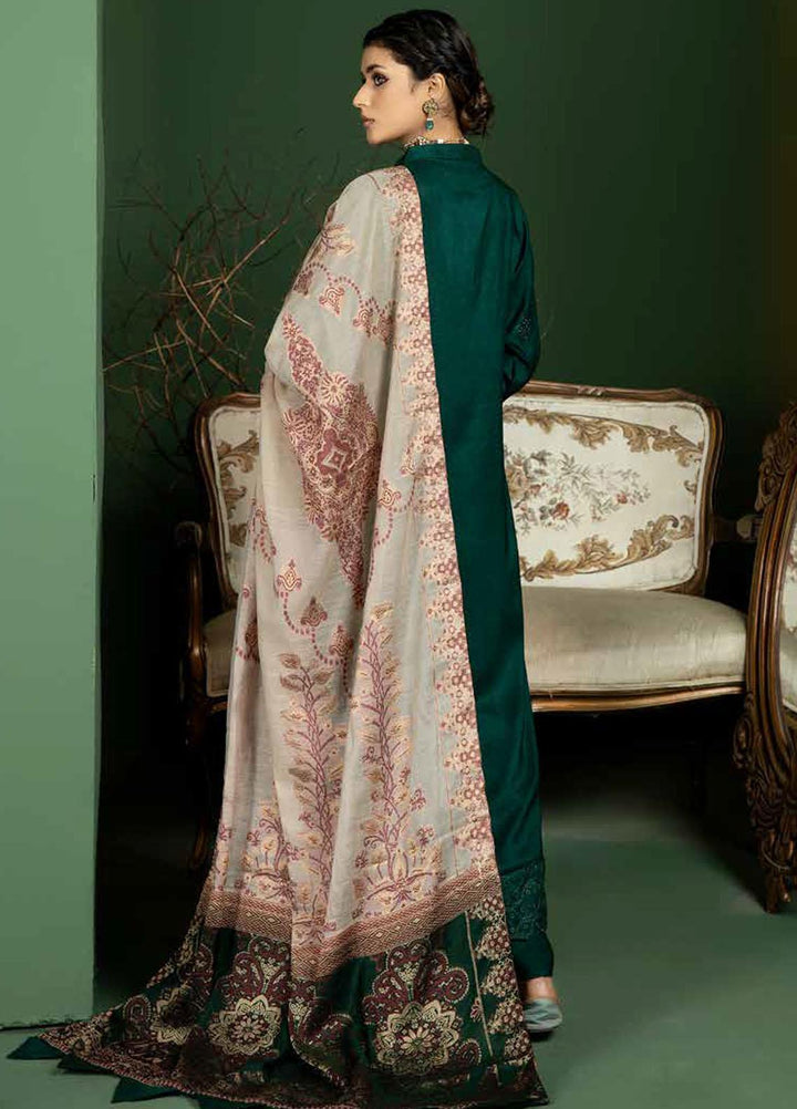 Tehzeeb by Riaz Arts Embroidered Leather Peach Suits Unstitched 3 Piece RA22TB TL-106 - Winter Collection