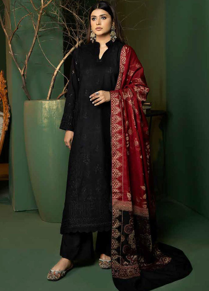 Tehzeeb by Riaz Arts Embroidered Leather Peach Suits Unstitched 3 Piece RA22TB TL-109 - Winter Collection