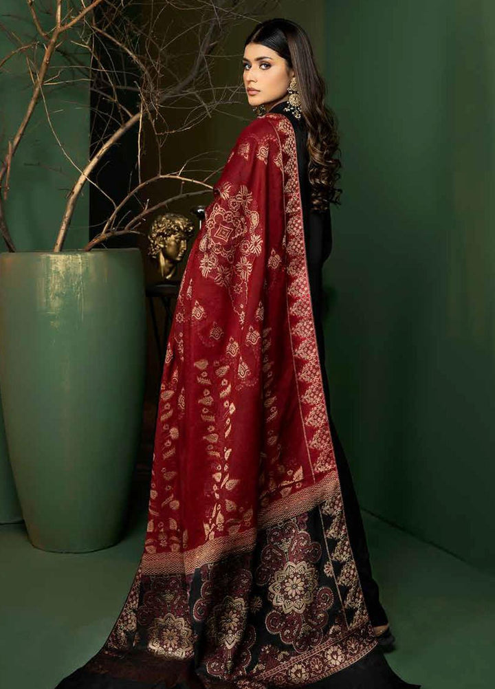 Tehzeeb by Riaz Arts Embroidered Leather Peach Suits Unstitched 3 Piece RA22TB TL-109 - Winter Collection