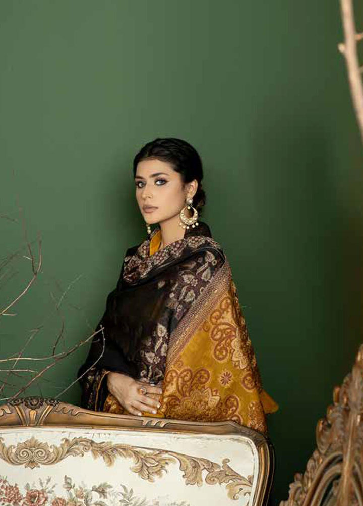 Tehzeeb by Riaz Arts Embroidered Leather Peach Suits Unstitched 3 Piece RA22TB TL-110 - Winter Collection