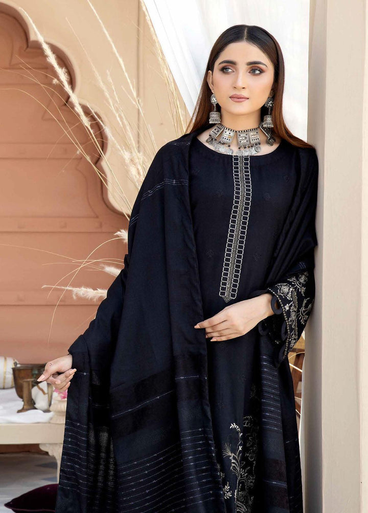 Tehzeeb By Riaz Arts Embroidered Leather Peach Suits Unstitched 3 Piece RA22TL4 TL-51 - Winter Collection