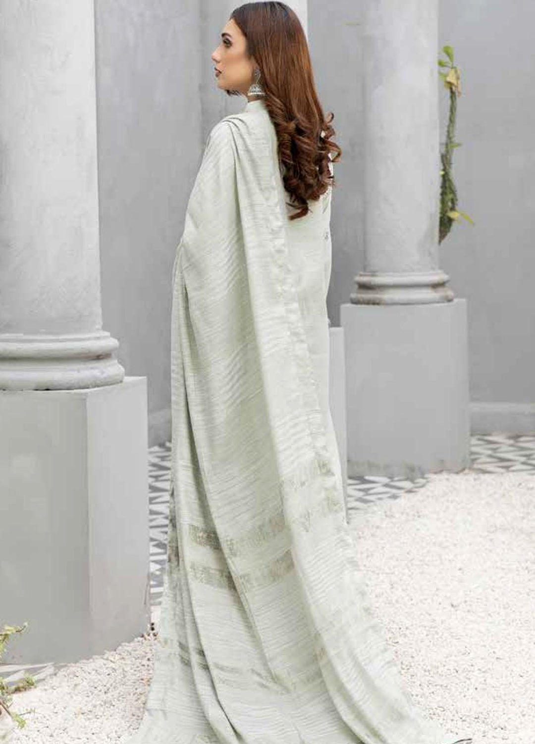 Tehzeeb By Riaz Arts Embroidered Leather Peach Suits Unstitched 3 Piece RA22TL5 TL-126 - Winter Collection