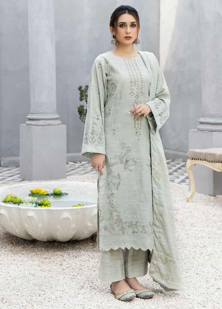 Tehzeeb By Riaz Arts Embroidered Leather Peach Suits Unstitched 3 Piece RA22TL5 TL-129 - Winter Collection