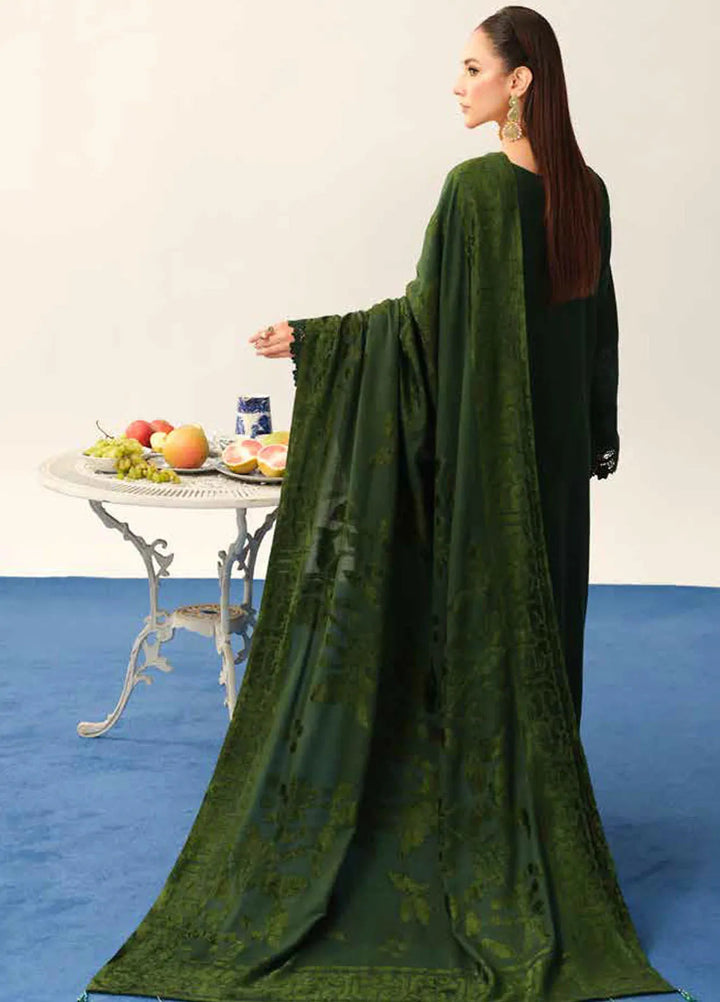 Tehzeeb By Riaz Arts Embroidered Leather Peach Suit Unstitched 3 Piece RA24EW TL-323 - Winter Collection