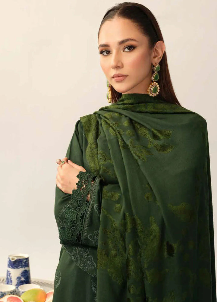 Tehzeeb By Riaz Arts Embroidered Leather Peach Suit Unstitched 3 Piece RA24EW TL-323 - Winter Collection