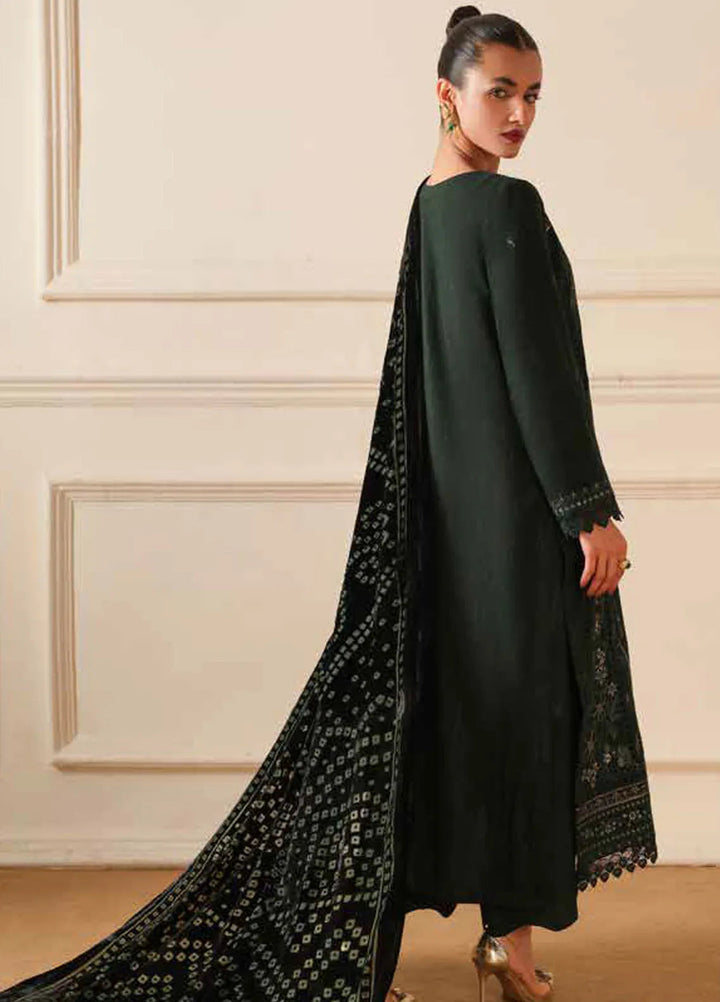 Tehzeeb By Riaz Arts Embroidered Leather Peach Suit Unstitched 3 Piece RA24TE TL-307 - Winter Collection