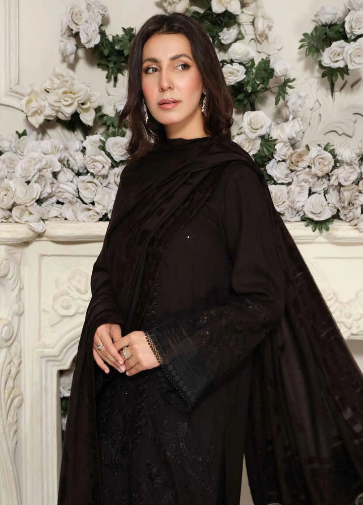 Tehzeeb by Riaz Arts Embroidered Leather Peach Suit Unstitched 3 Piece RA24TLW TL-294 - Winter Collection