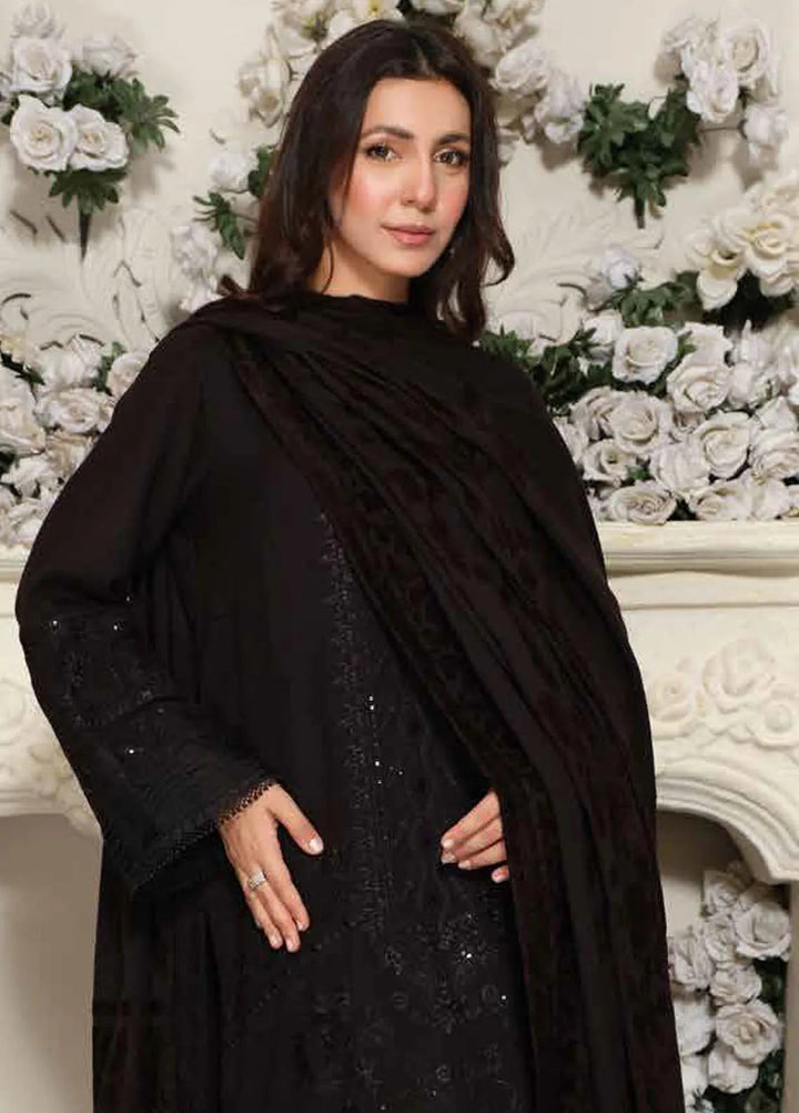 Tehzeeb by Riaz Arts Embroidered Leather Peach Suit Unstitched 3 Piece RA24TLW TL-294 - Winter Collection