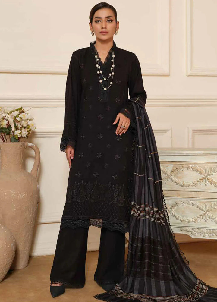 Tehzeeb By Riaz Arts Embroidered Leather Peach Suit Unstitched 3 Piece RA24TW TL-269 - Winter Collection