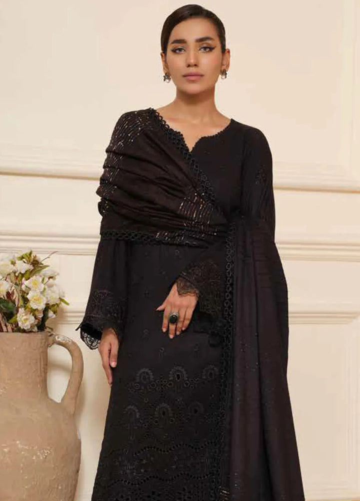 Tehzeeb By Riaz Arts Embroidered Leather Peach Suit Unstitched 3 Piece RA24TW TL-273 - Winter Collection