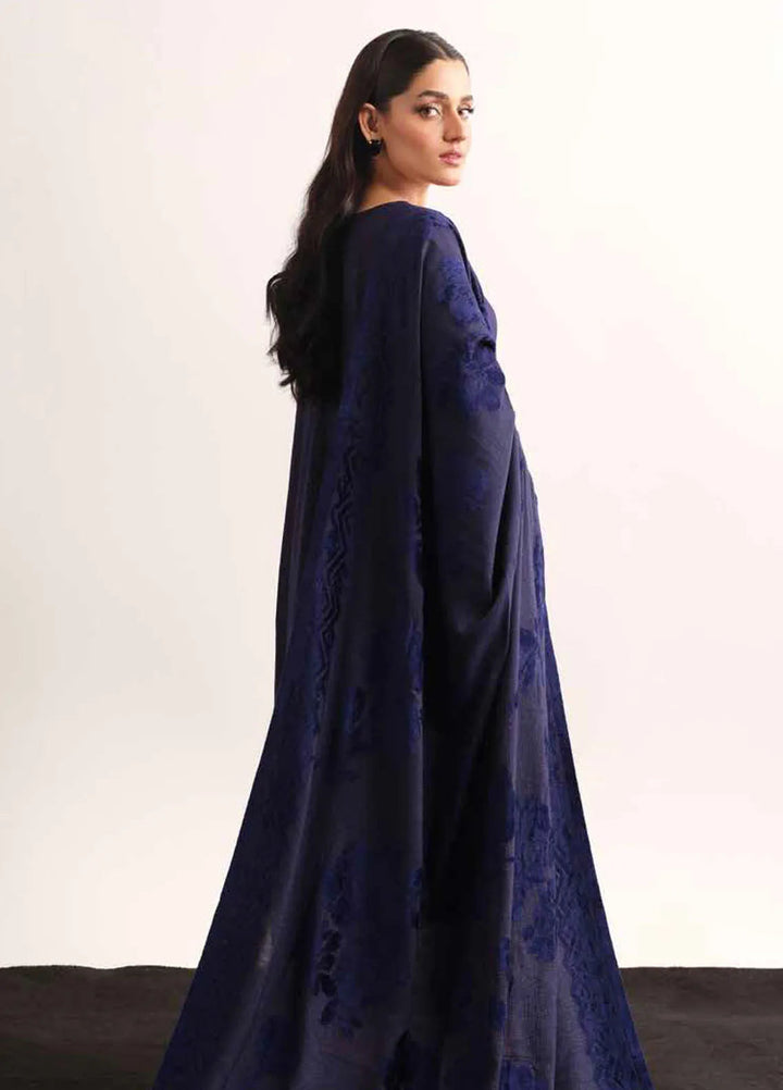 Tehzeeb By Riaz Arts Embroidered Leather Peach Suit Unstitched 3 Piece RA24UP TL-315 - Winter Collection