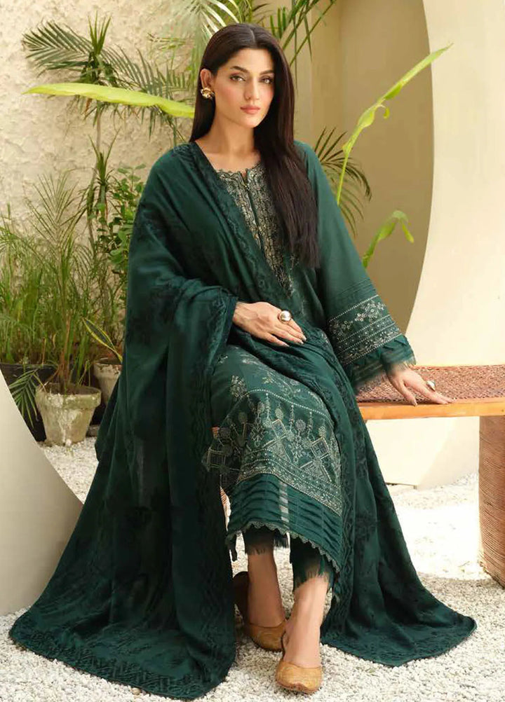 Tehzeeb by Riaz Arts Embroidered Leather Peach Suits Unstitched 3 Piece RA24ULP TL-284 - Winter Collection