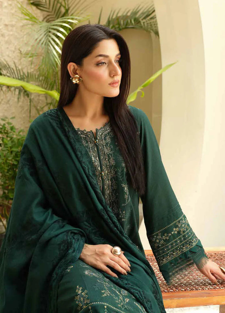 Tehzeeb by Riaz Arts Embroidered Leather Peach Suits Unstitched 3 Piece RA24ULP TL-284 - Winter Collection