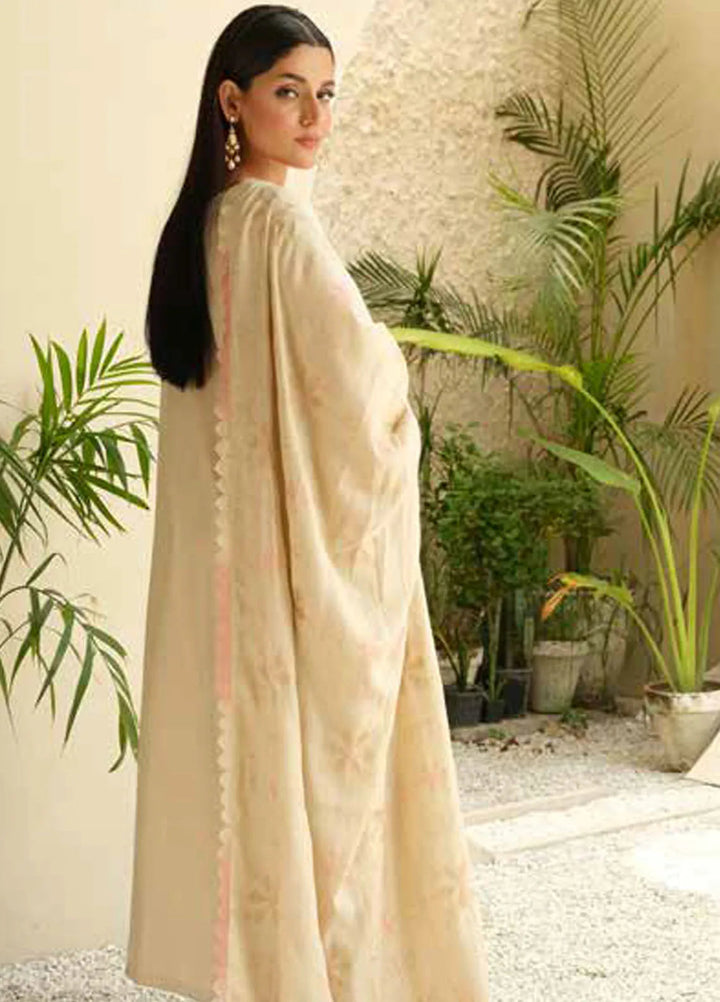 Tehzeeb by Riaz Arts Embroidered Leather Peach Suits Unstitched 3 Piece RA24ULP TL-286 - Winter Collection