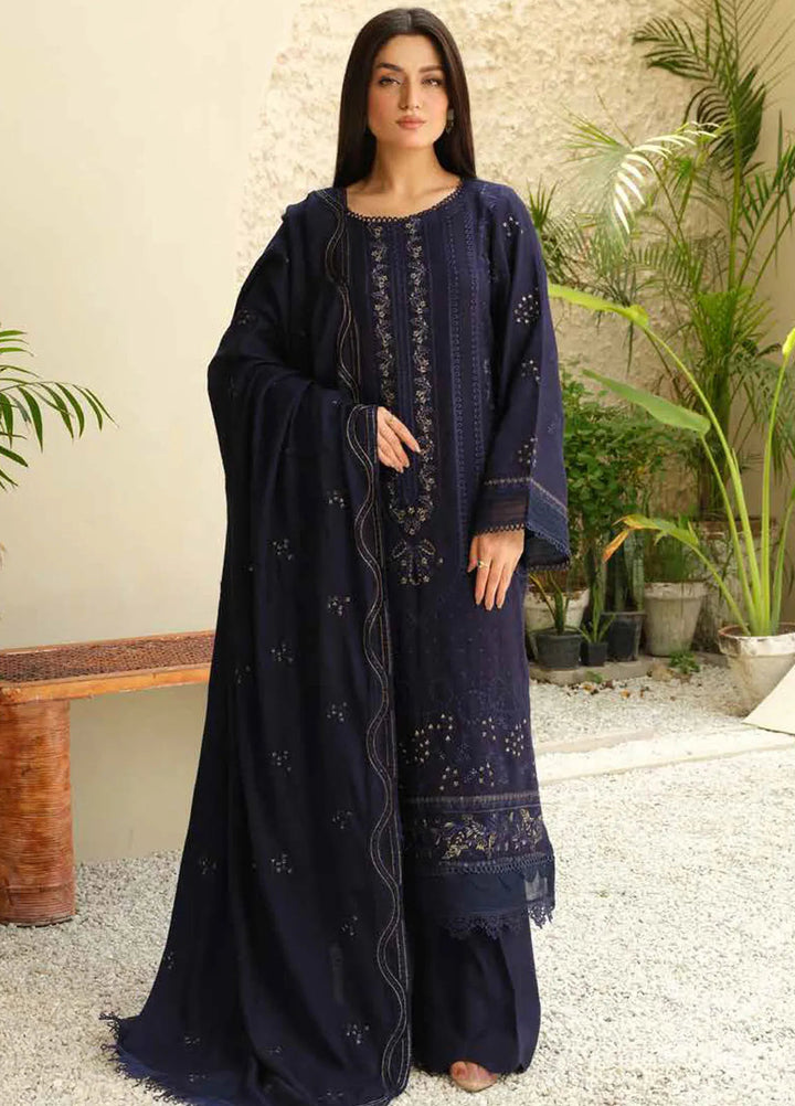 Tehzeeb by Riaz Arts Embroidered Leather Peach Suits Unstitched 3 Piece RA24ULP TL-288 - Winter Collection