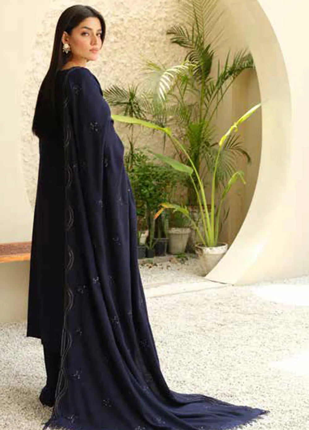Tehzeeb by Riaz Arts Embroidered Leather Peach Suits Unstitched 3 Piece RA24ULP TL-288 - Winter Collection
