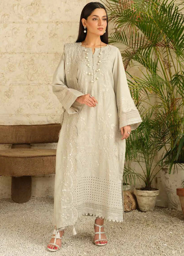 Tehzeeb by Riaz Arts Embroidered Leather Peach Suits Unstitched 3 Piece RA24ULP TL-289 - Winter Collection