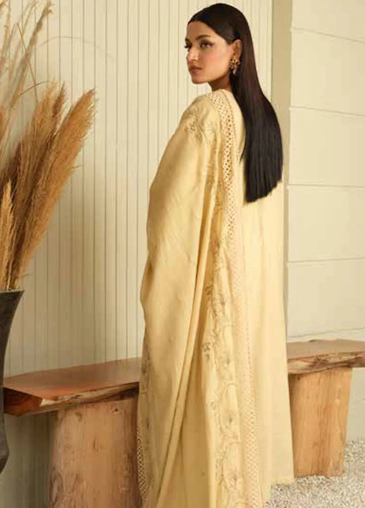 Tehzeeb by Riaz Arts Embroidered Leather Peach Suits Unstitched 3 Piece RA24ULP TL-293 - Winter Collection