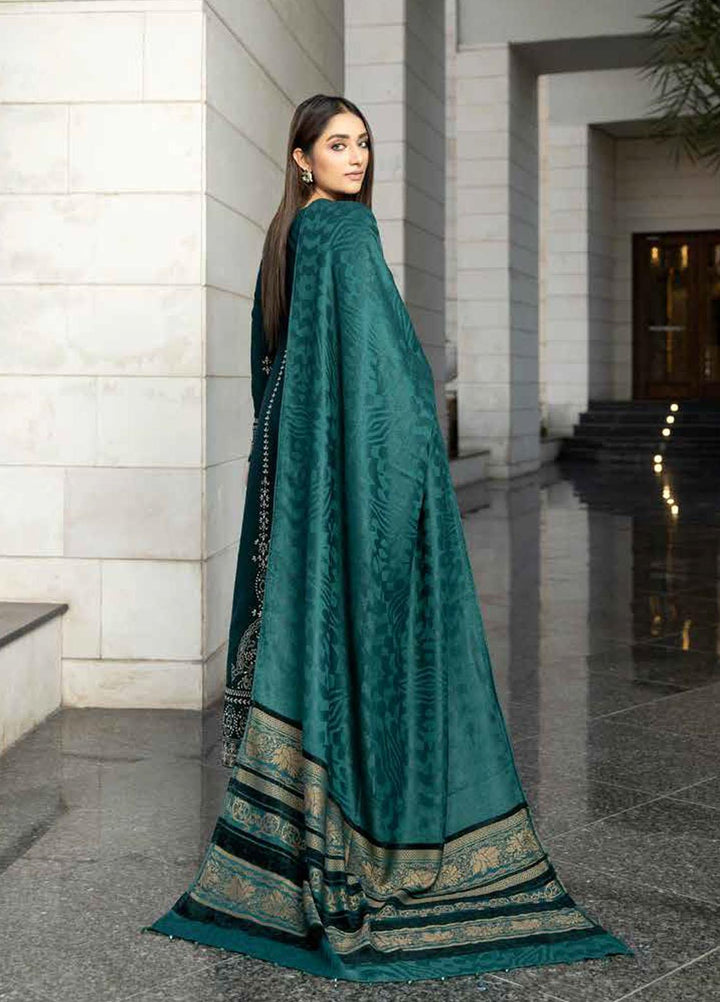 Tehzeeb By Riaz Arts Embroidered Leather Peach Suits Unstitched 3 Piece RA22TPL TL-170 - Winter Collection