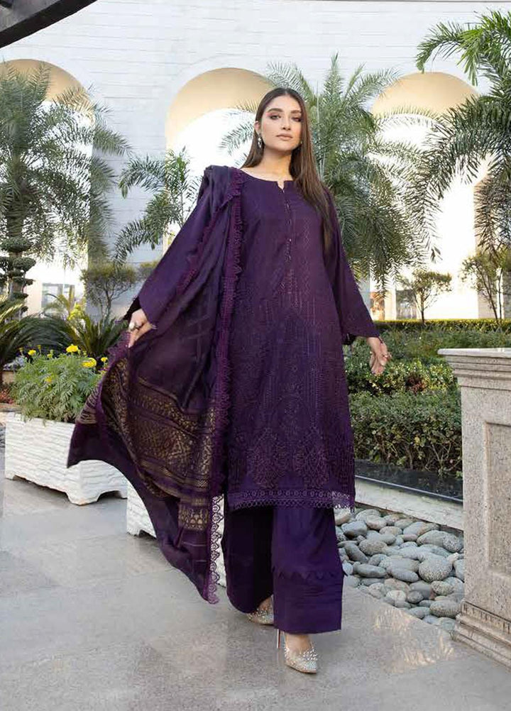 Tehzeeb By Riaz Arts Embroidered Leather Peach Suits Unstitched 3 Piece RA22TPL TL-171 - Winter Collection