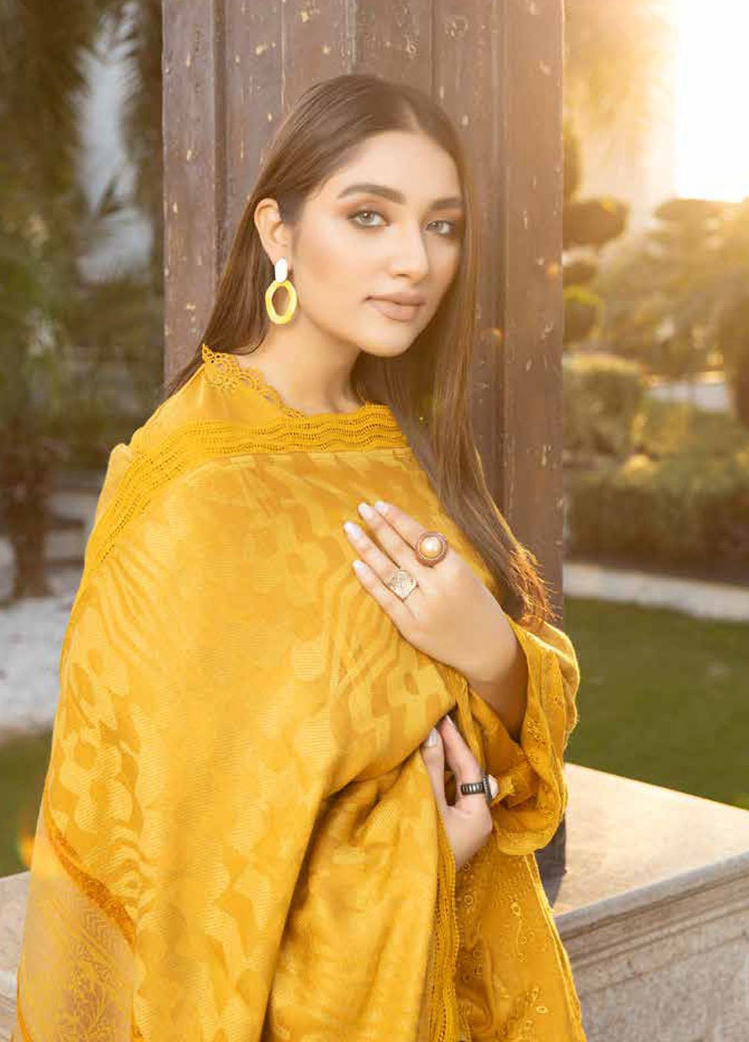 Tehzeeb By Riaz Arts Embroidered Leather Peach Suits Unstitched 3 Piece RA22TPL TL-172 - Winter Collection