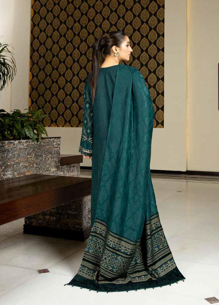 Tehzeeb By Riaz Arts Embroidered Leather Peach Suits Unstitched 3 Piece RA22TPL TL-178 - Winter Collection