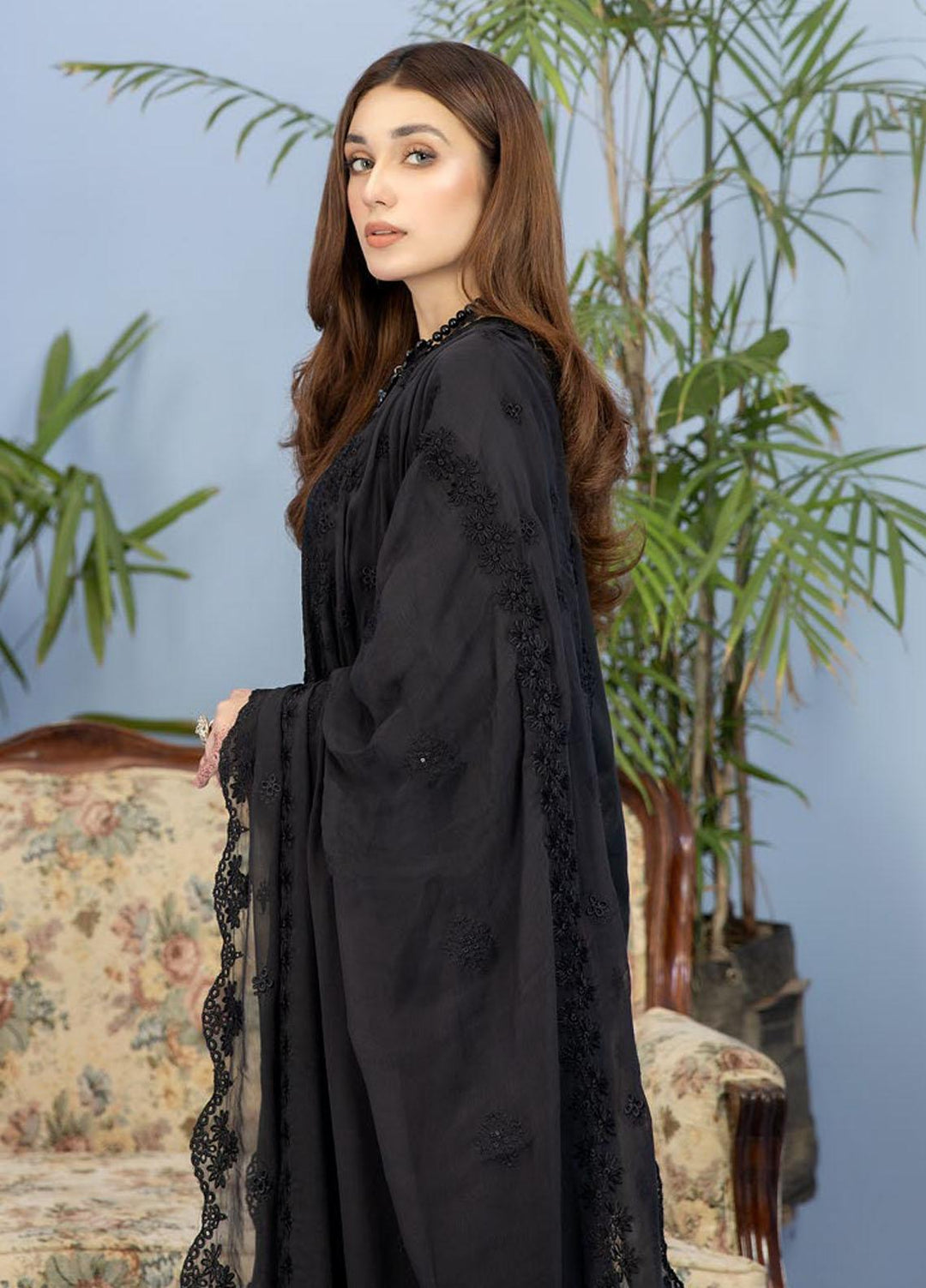 Tehzeeb By Riaz Arts Embroidered Lawn Suits Unstitched 3 Piece RA23TPL TL-49 - Summer Collection