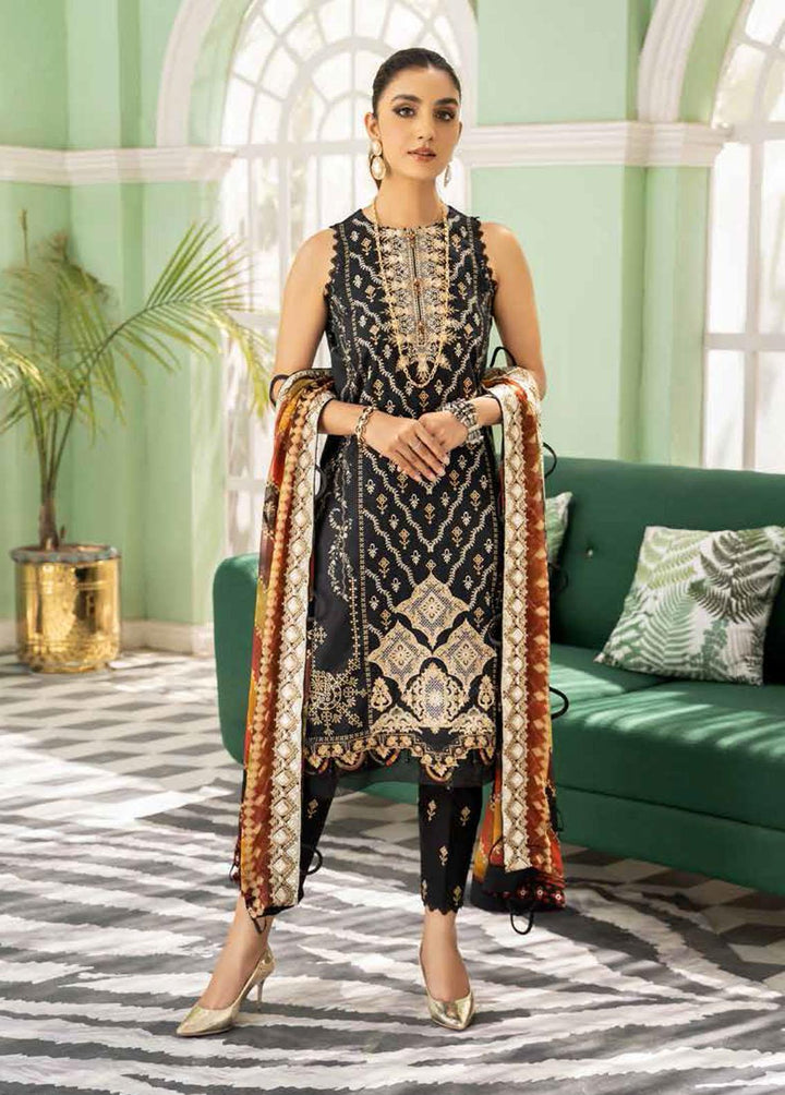 Tehzeeb By Riaz Arts Embroidered Lawn Suits Unstitched 3 Piece RA22TL TE-01 - Exclusive Collection
