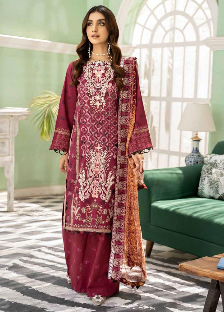 Tehzeeb By Riaz Arts Embroidered Lawn Suits Unstitched 3 Piece RA22TL TE-04 - Exclusive Collection