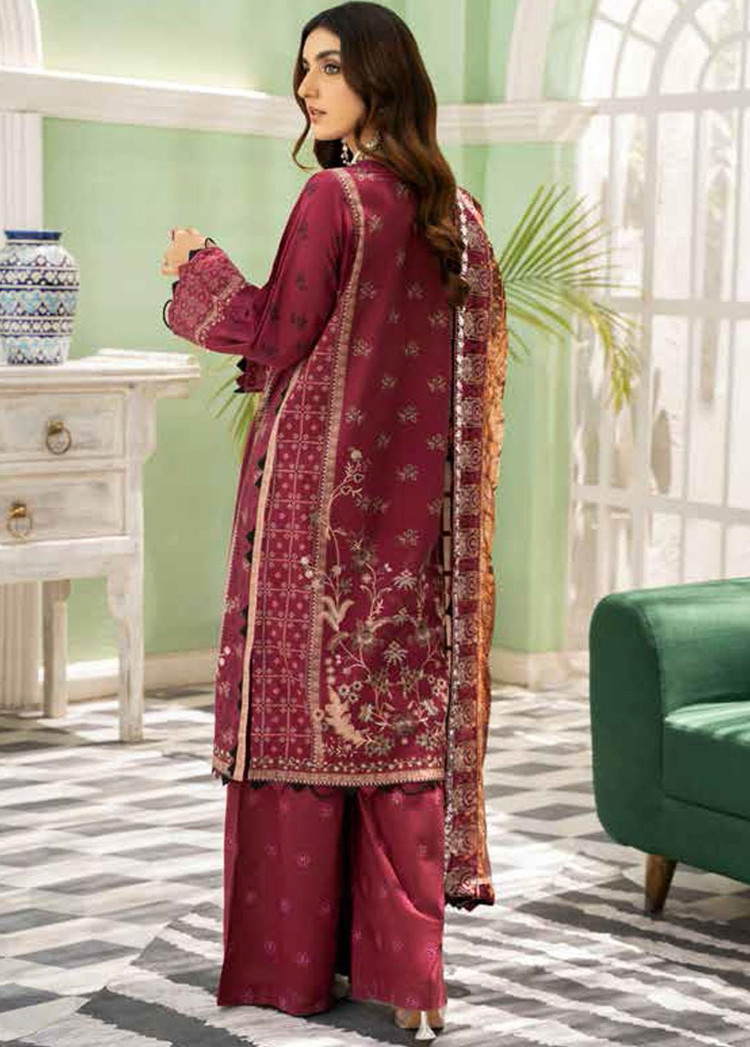 Tehzeeb By Riaz Arts Embroidered Lawn Suits Unstitched 3 Piece RA22TL TE-04 - Exclusive Collection