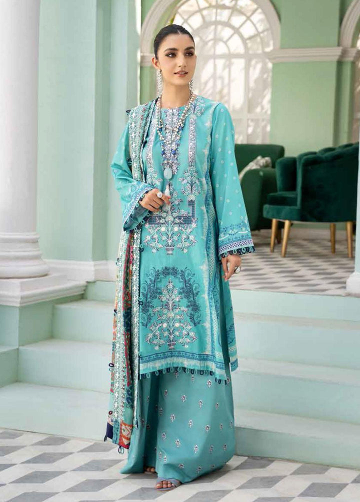 Tehzeeb By Riaz Arts Embroidered Lawn Suits Unstitched 3 Piece RA22TL TE-06 - Exclusive Collection