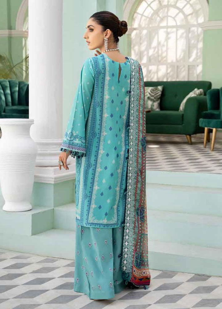 Tehzeeb By Riaz Arts Embroidered Lawn Suits Unstitched 3 Piece RA22TL TE-06 - Exclusive Collection