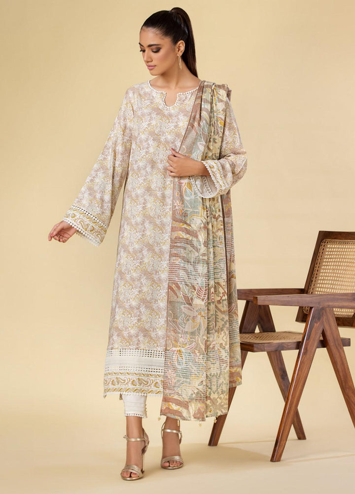 Tehzeeb By Riaz Arts Printed  Suits Unstitched 3 Piece RA23LP TL-102 - Summer Collection