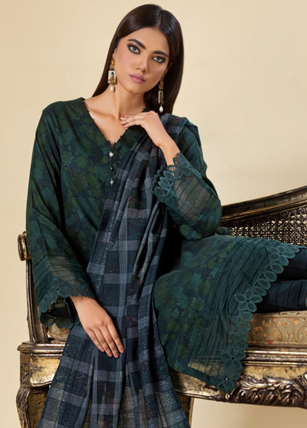 Tehzeeb By Riaz Arts Printed  Suits Unstitched 3 Piece RA23LP TL-106 - Summer Collection