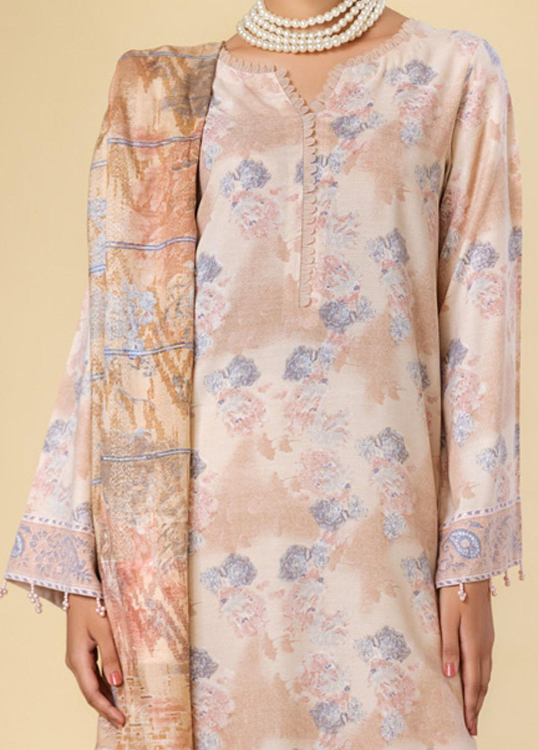 Tehzeeb By Riaz Arts Printed  Suits Unstitched 3 Piece RA23LP TL-107 - Summer Collection