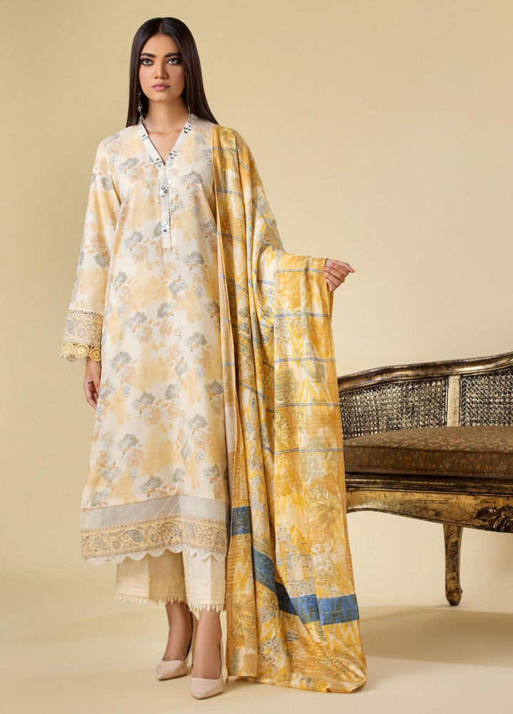 Tehzeeb By Riaz Arts Printed  Suits Unstitched 3 Piece RA23LP TL-108 - Summer Collection