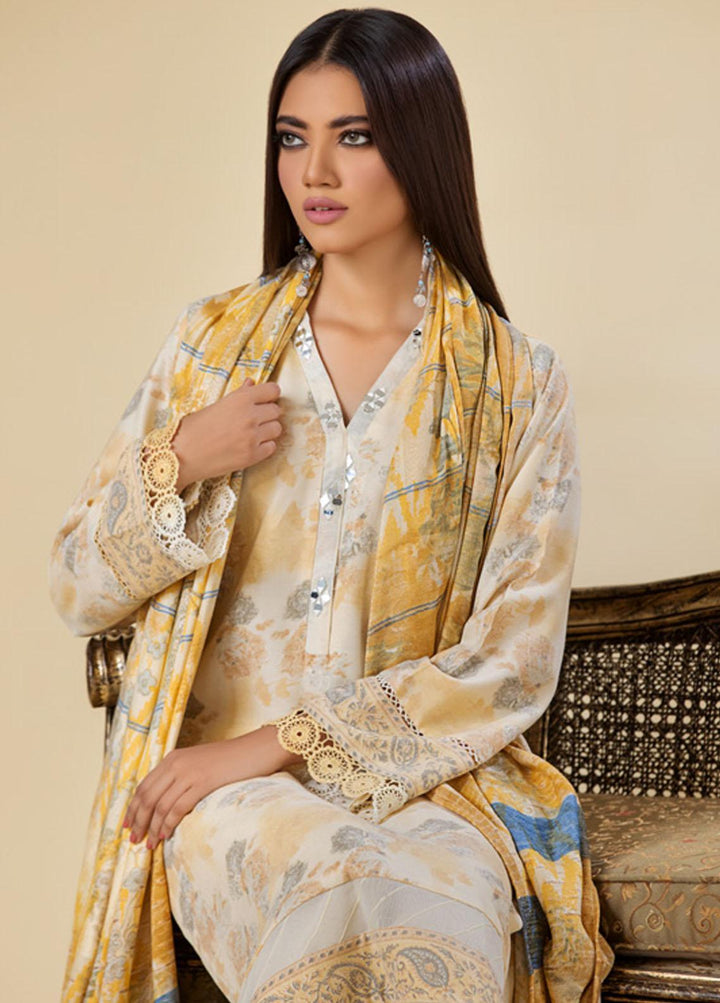 Tehzeeb By Riaz Arts Printed  Suits Unstitched 3 Piece RA23LP TL-108 - Summer Collection