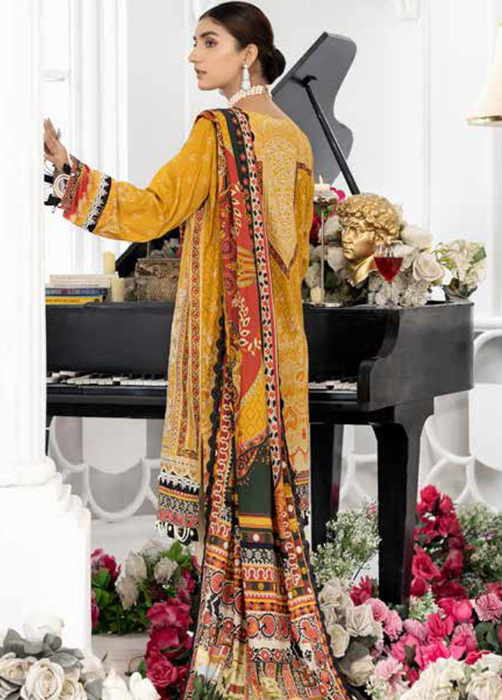 Tehzeeb By Riaz Arts Embroidered Lawn Suits Unstitched 3 Piece RA22T TL-04 - Luxury Collection