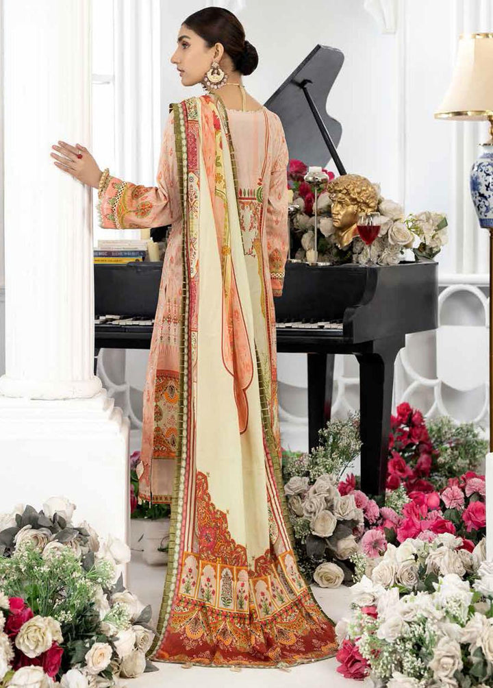 Tehzeeb By Riaz Arts Embroidered Lawn Suits Unstitched 3 Piece RA22T TL-06 - Luxury Collection