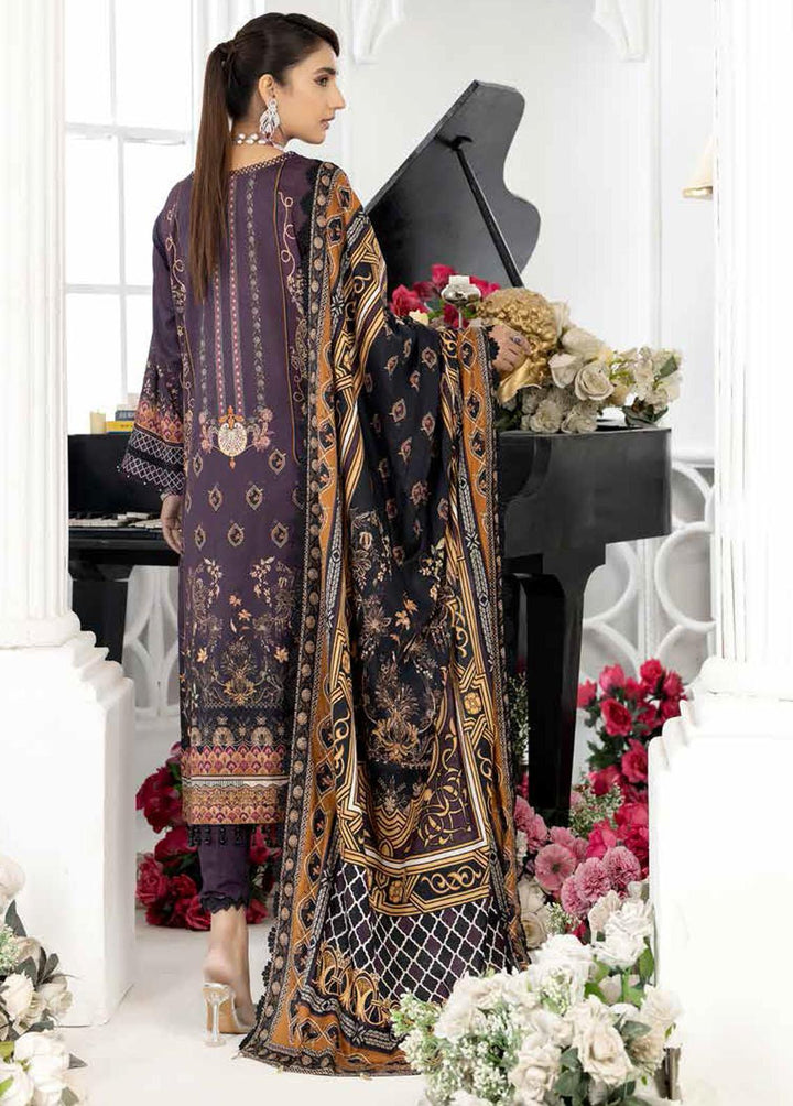 Tehzeeb By Riaz Arts Embroidered Lawn Suits Unstitched 3 Piece RA22T TL-07 - Luxury Collection