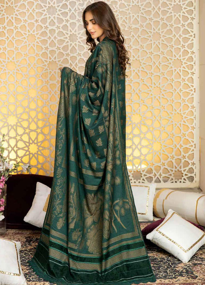 Tehzeeb by Riaz Arts Jacquard Leather Peach Suits Unstitched 3 Piece RA22TVJ TL-42 - Winter Collection