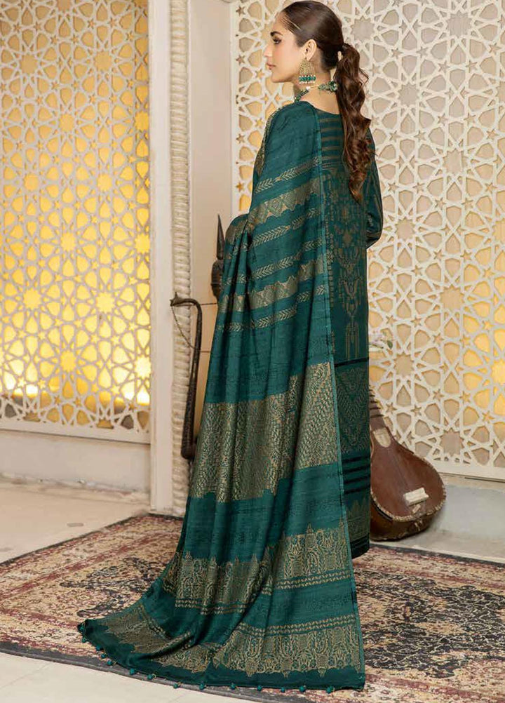 Tehzeeb by Riaz Arts Jacquard Leather Peach Suits Unstitched 3 Piece RA22TVJ TL-47 - Winter Collection