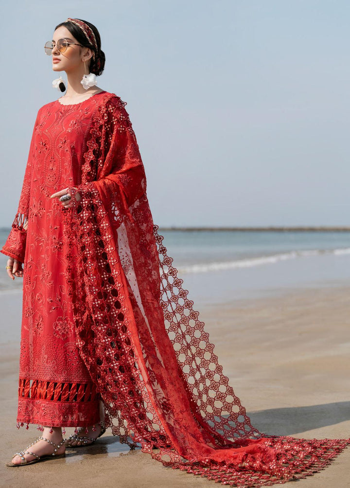 Tere Sang By Nureh Embroidered Lawn Suits Unstitched 3 Piece NU23TS NSL-01 - Summer Collection